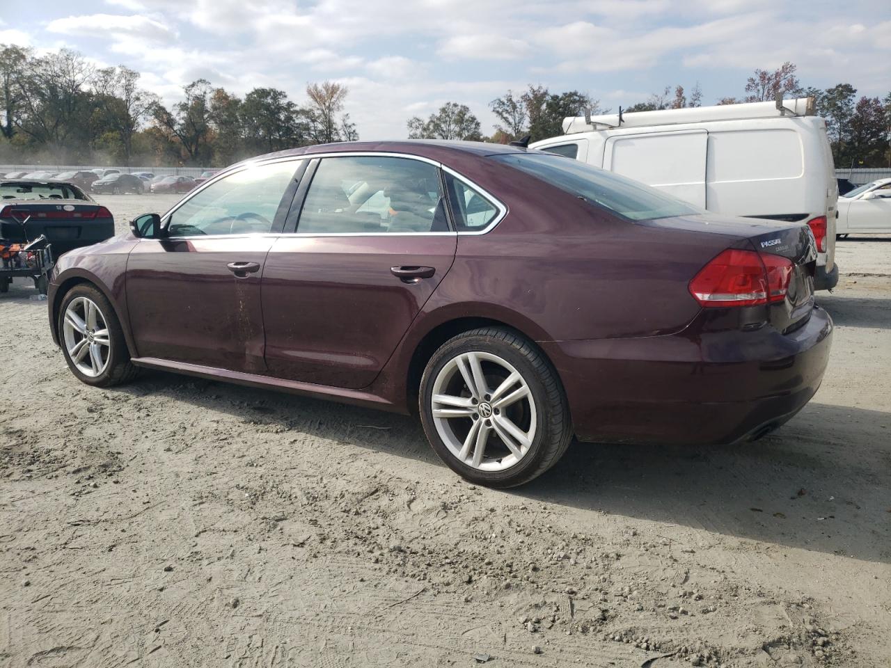 2014 Volkswagen Passat VIN 1VWBT7A32EC029231 Copart auction photo, top/roof damage thumbnail 2