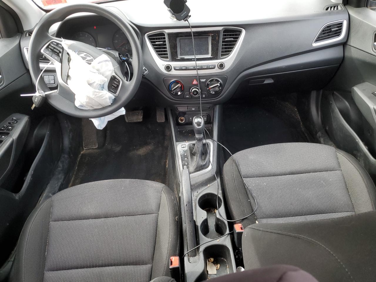 2022 Hyundai Accent VIN 3KPC24A67NE166709 Copart auction photo, front end / minor dent/scratches damage thumbnail 8