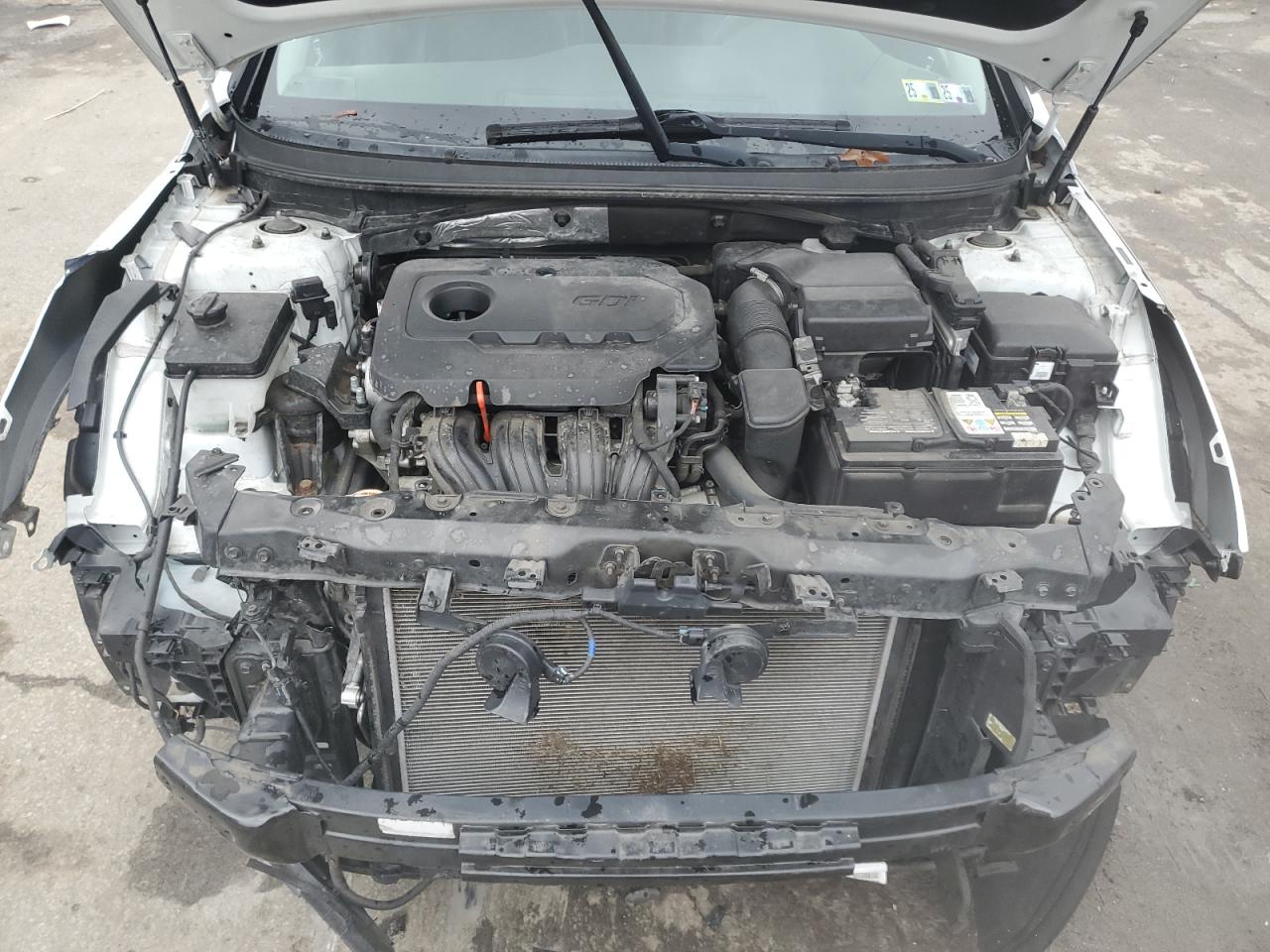 2015 Hyundai Sonata VIN 5NPE34AF6FH082190 Copart auction photo, front end damage thumbnail 11