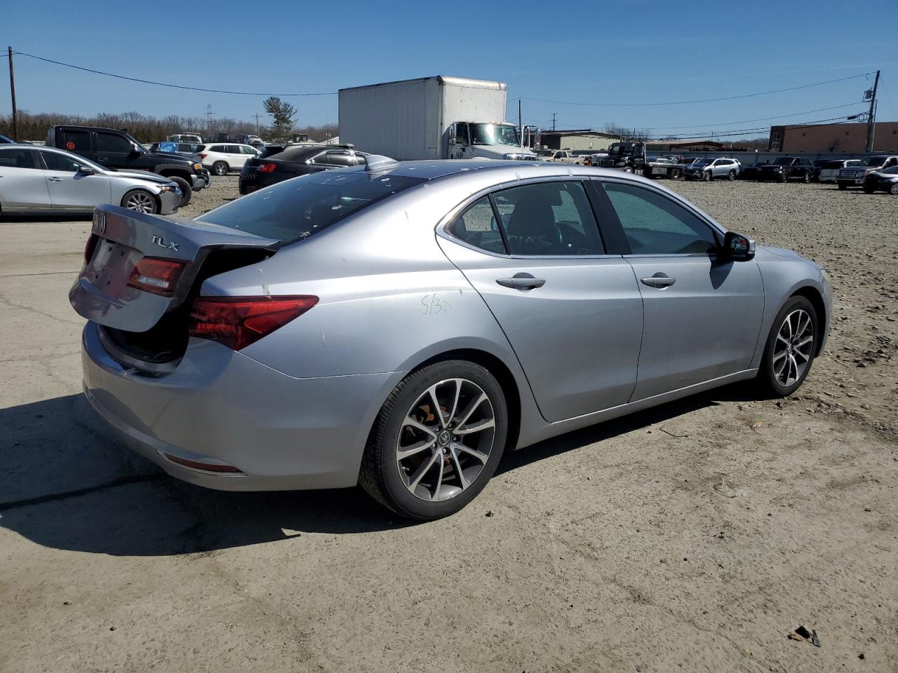 2016 Acura TLX VIN 19UUB2F34GA002638 Copart auction photo, rear end damage thumbnail 3