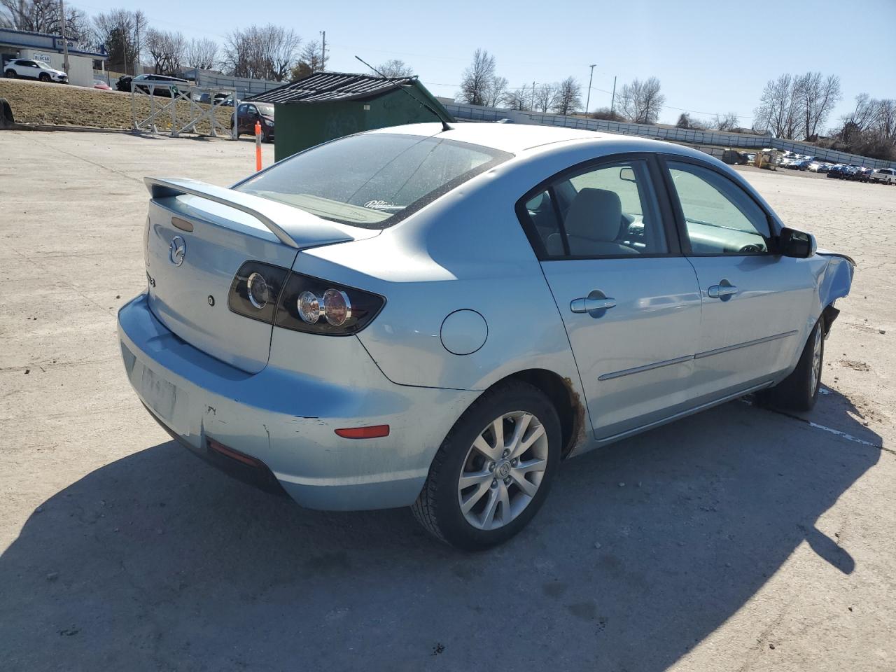 2007 Mazda 3 VIN JM1BK12F371666350 Copart auction photo, front end damage thumbnail 3