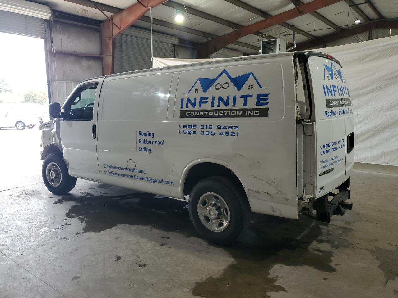 2017 Chevrolet Express VIN 1GCWGAFG6H1136767 Copart auction photo, all over damage thumbnail 2
