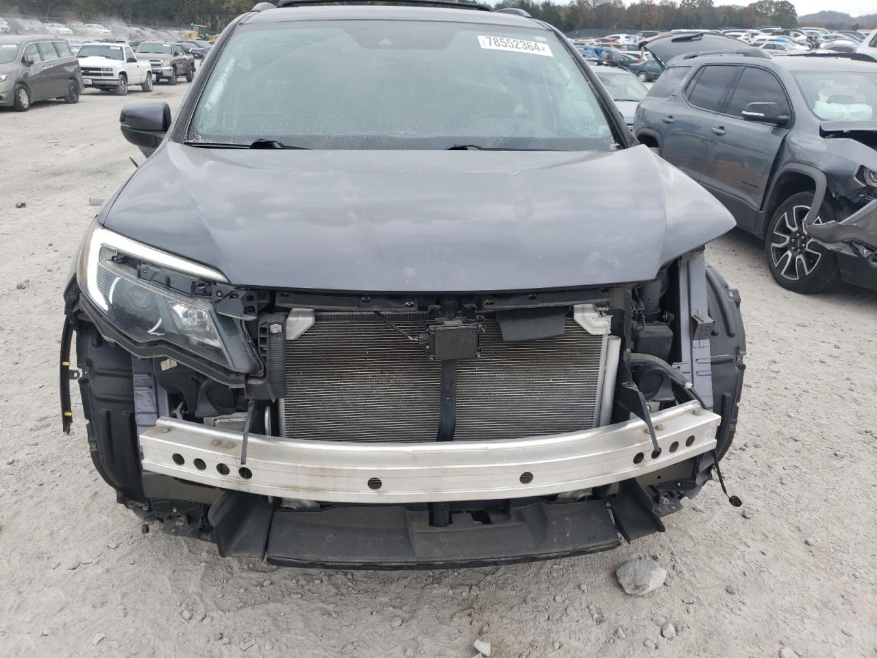 2021 Honda Pilot VIN 5FNYF6H25MB010492 Copart auction photo, side / stripped damage thumbnail 5