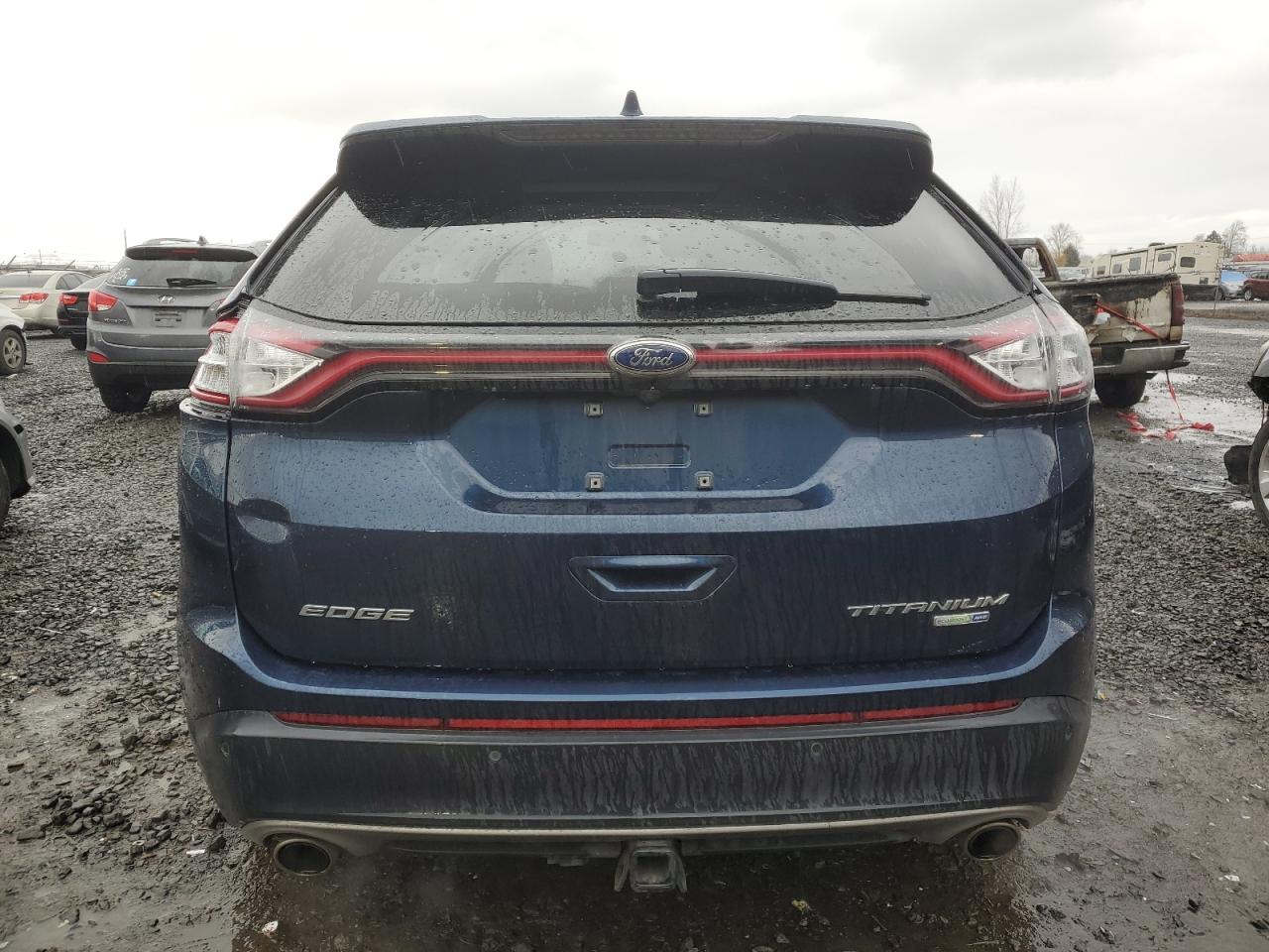 2017 Ford Edge VIN 2FMPK4K93HBB38116 Copart auction photo, front end / side damage thumbnail 6