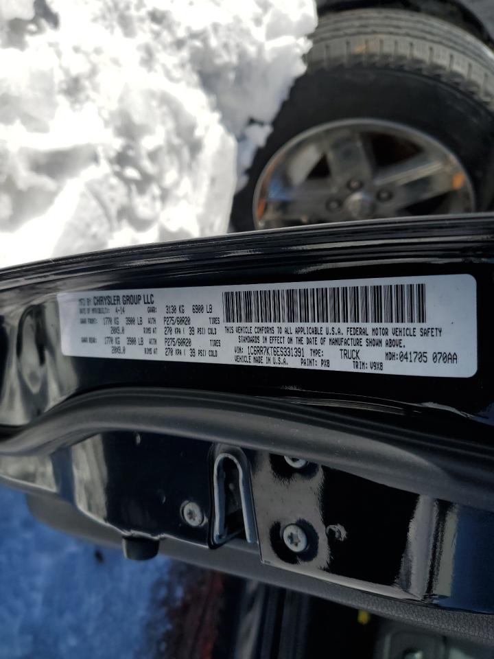 2014 RAM 1500 VIN 1C6RR7KT6ES331391 Copart auction photo, undercarriage / front end damage thumbnail 12