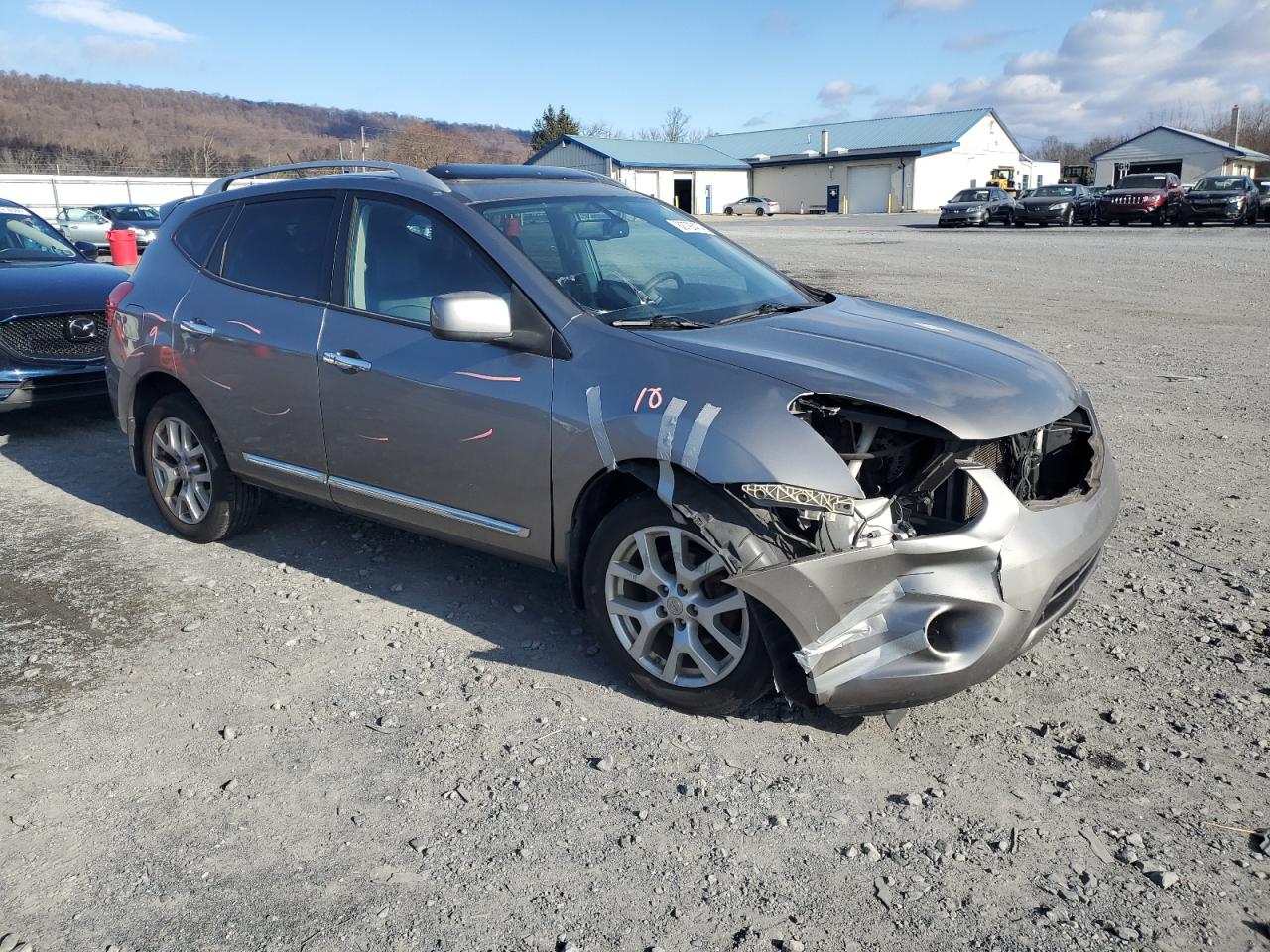2011 Nissan Rogue VIN JN8AS5MV0BW661095 Copart auction photo, front end damage thumbnail 4