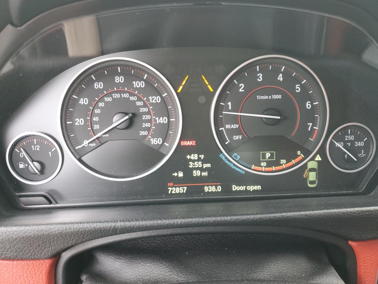 2014 BMW 4er VIN WBA3N9C55EF720857 Copart auction photo, front end / minor dent/scratches damage thumbnail 9