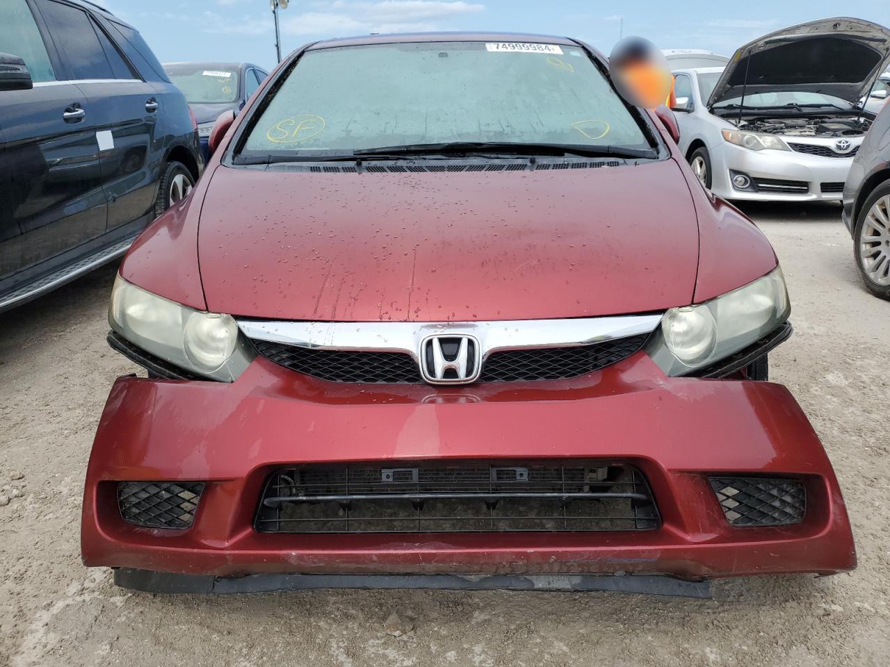 2010 Honda Civic VIN 2HGFA1F55AH560692 Copart auction photo, water/flood damage thumbnail 5