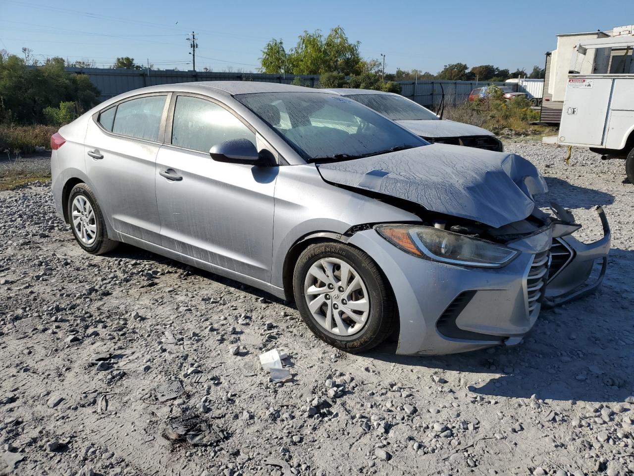 2017 Hyundai Elantra VIN 5NPD74LF9HH138963 Copart auction photo, front end damage thumbnail 4