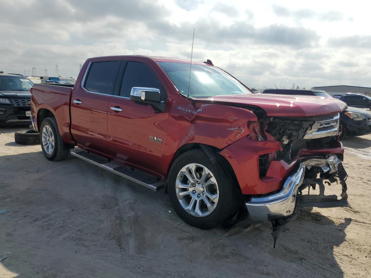 2023 Chevrolet Silverado VIN 3GCPAEED1PG357987 Copart auction photo, front end / side damage thumbnail 4