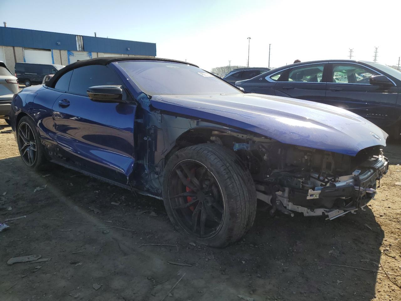 2023 BMW M8 VIN WBSDZ0C01PCK97140 Copart auction photo, front end / side damage thumbnail 4