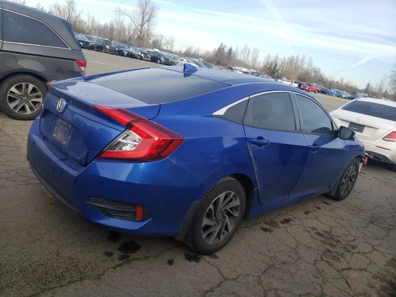 2018 Honda Civic VIN 2HGFC2F73JH590033 Copart auction photo, undercarriage damage thumbnail 3