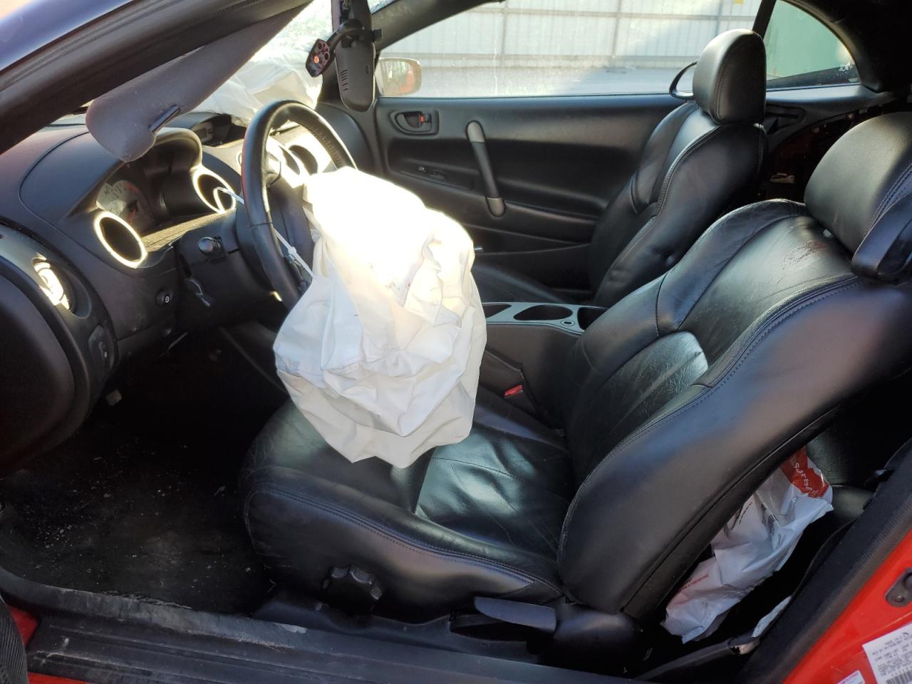 2001 Mitsubishi Eclipse VIN 4A3AE45G61E185675 Copart auction photo, front end / rear end damage thumbnail 7