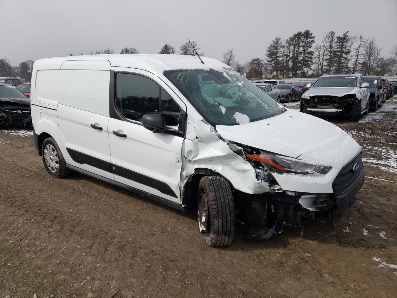 2020 Ford Transit VIN NM0LE7E2XL1469304 Copart auction photo, front end / undercarriage damage thumbnail 4