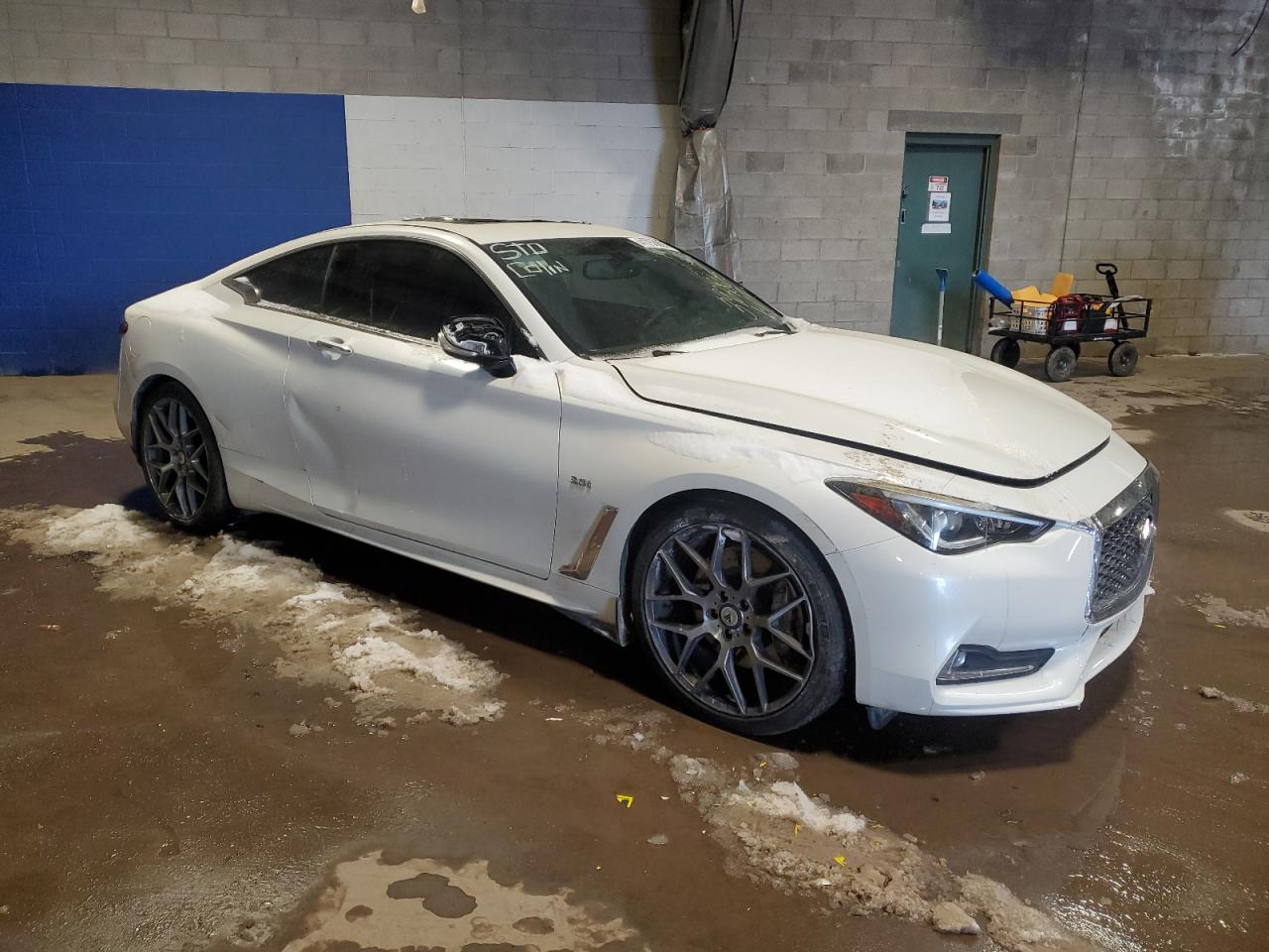 2018 Infiniti Q60 VIN JN1EV7EL0JM392865 Copart auction photo, vandalism damage thumbnail 4