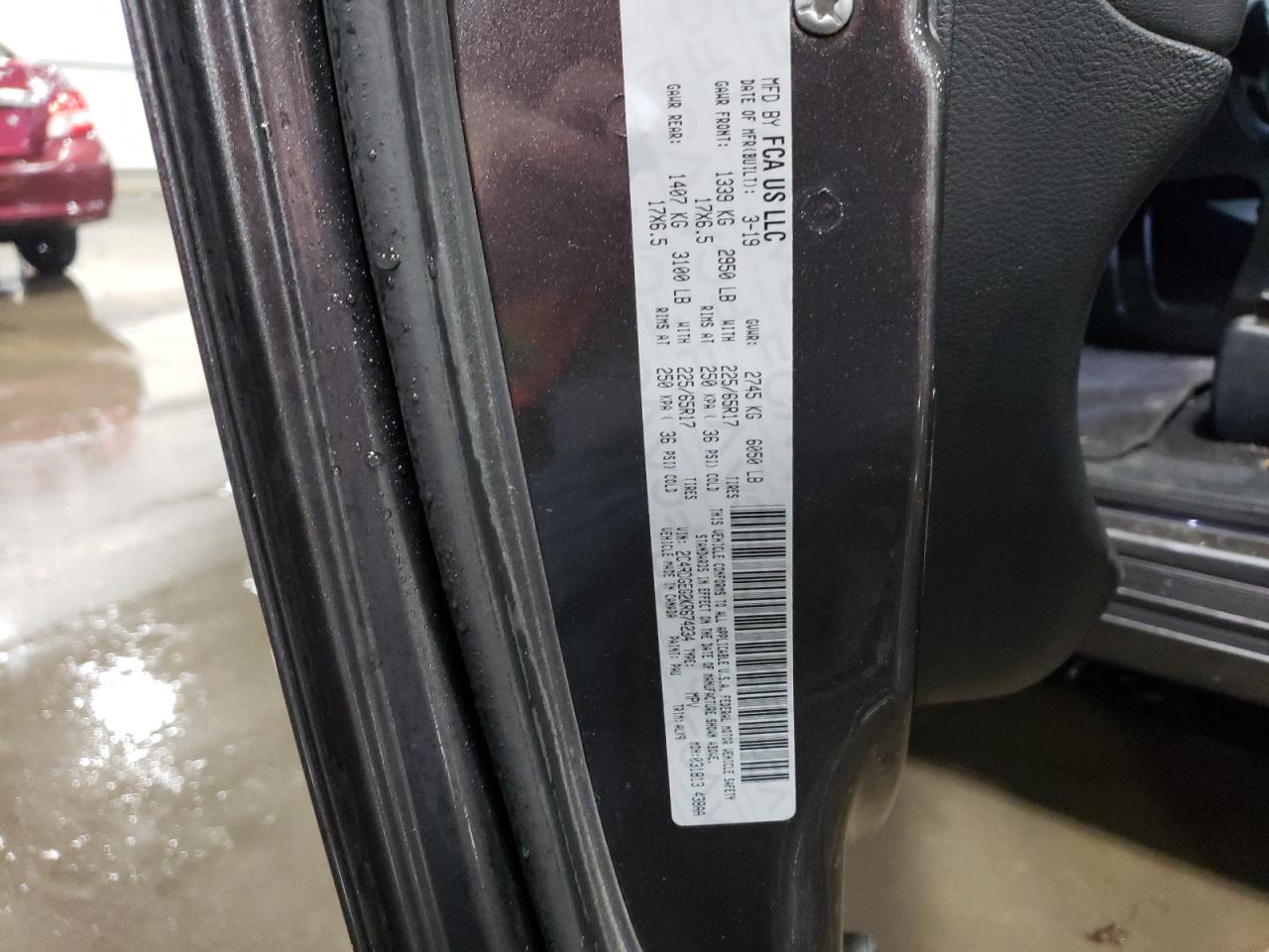2019 Dodge Caravan VIN 2C4RDGEG2KR674234 Copart auction photo, front end damage thumbnail 15