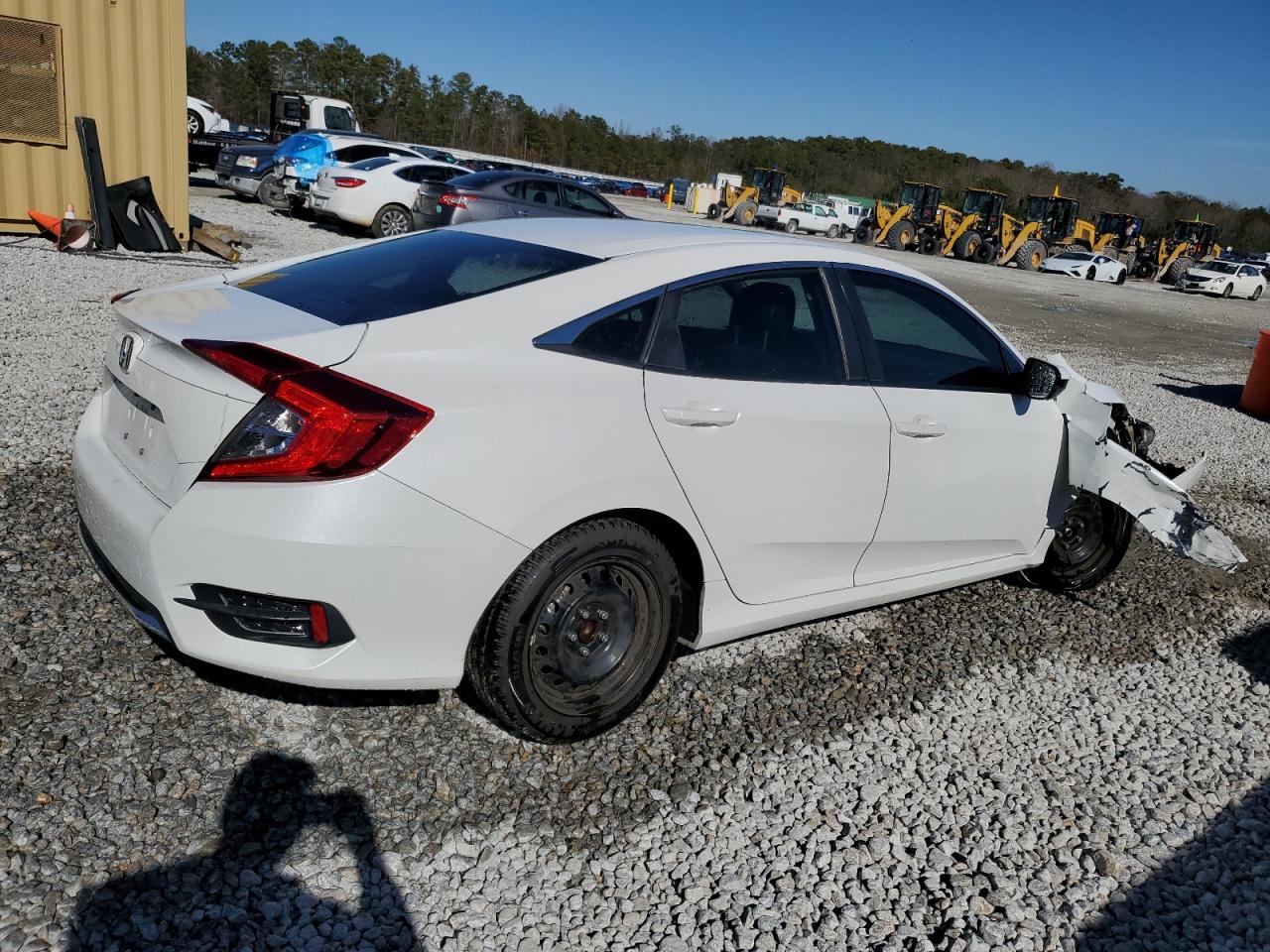 2020 Honda Civic VIN 2HGFC2F67LH565467 Copart auction photo, front end / side damage thumbnail 3