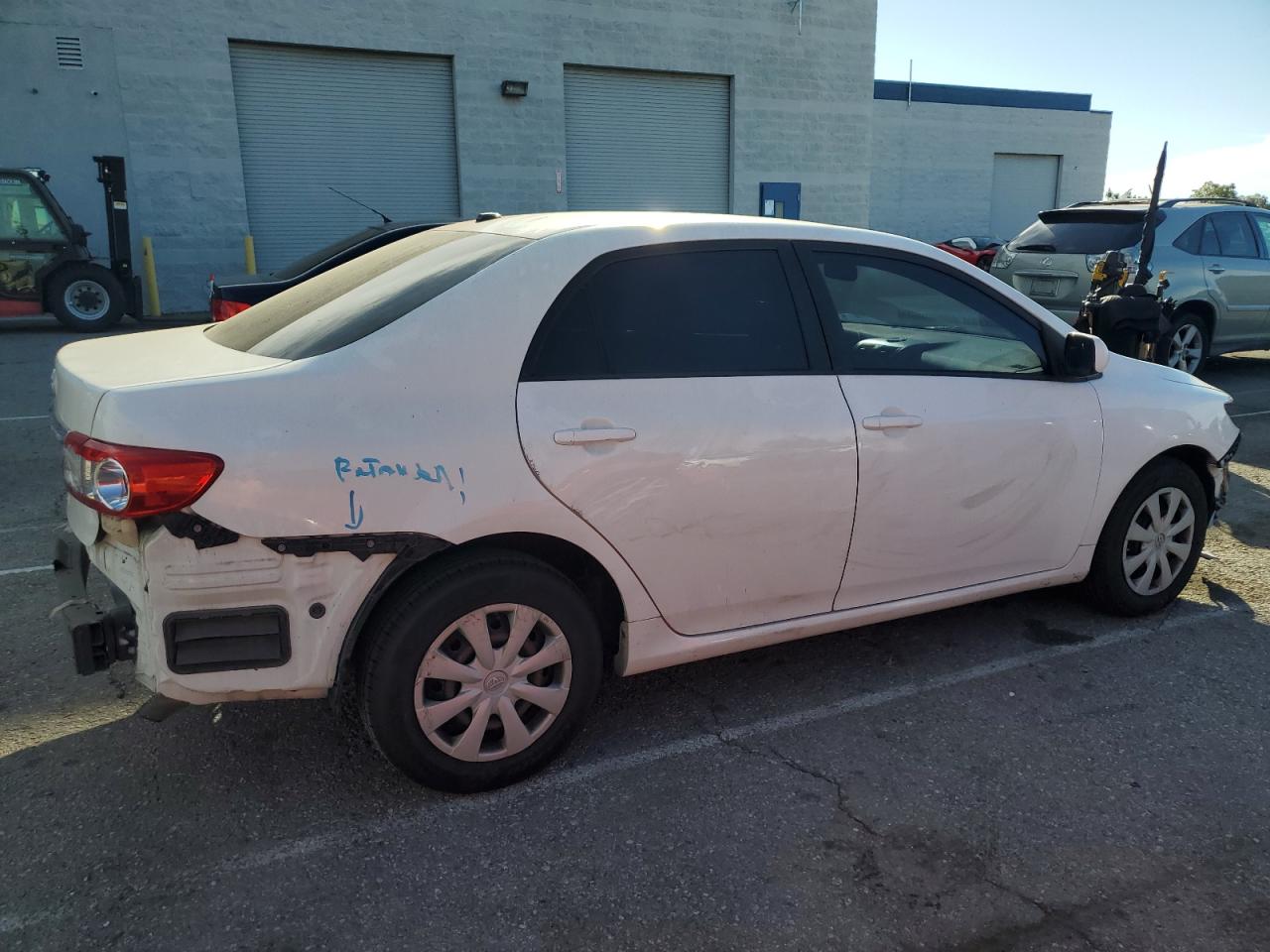 2011 Toyota Corolla VIN JTDBU4EE6B9135751 Copart auction photo, front end / rear end damage thumbnail 3