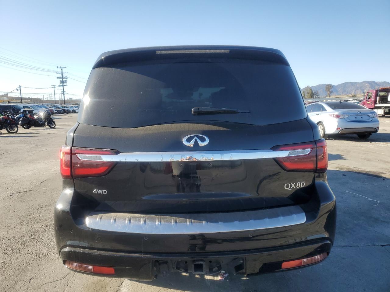 2021 Infiniti QX80 VIN JN8AZ2AE7M9271353 Copart auction photo, rear end / side damage thumbnail 6
