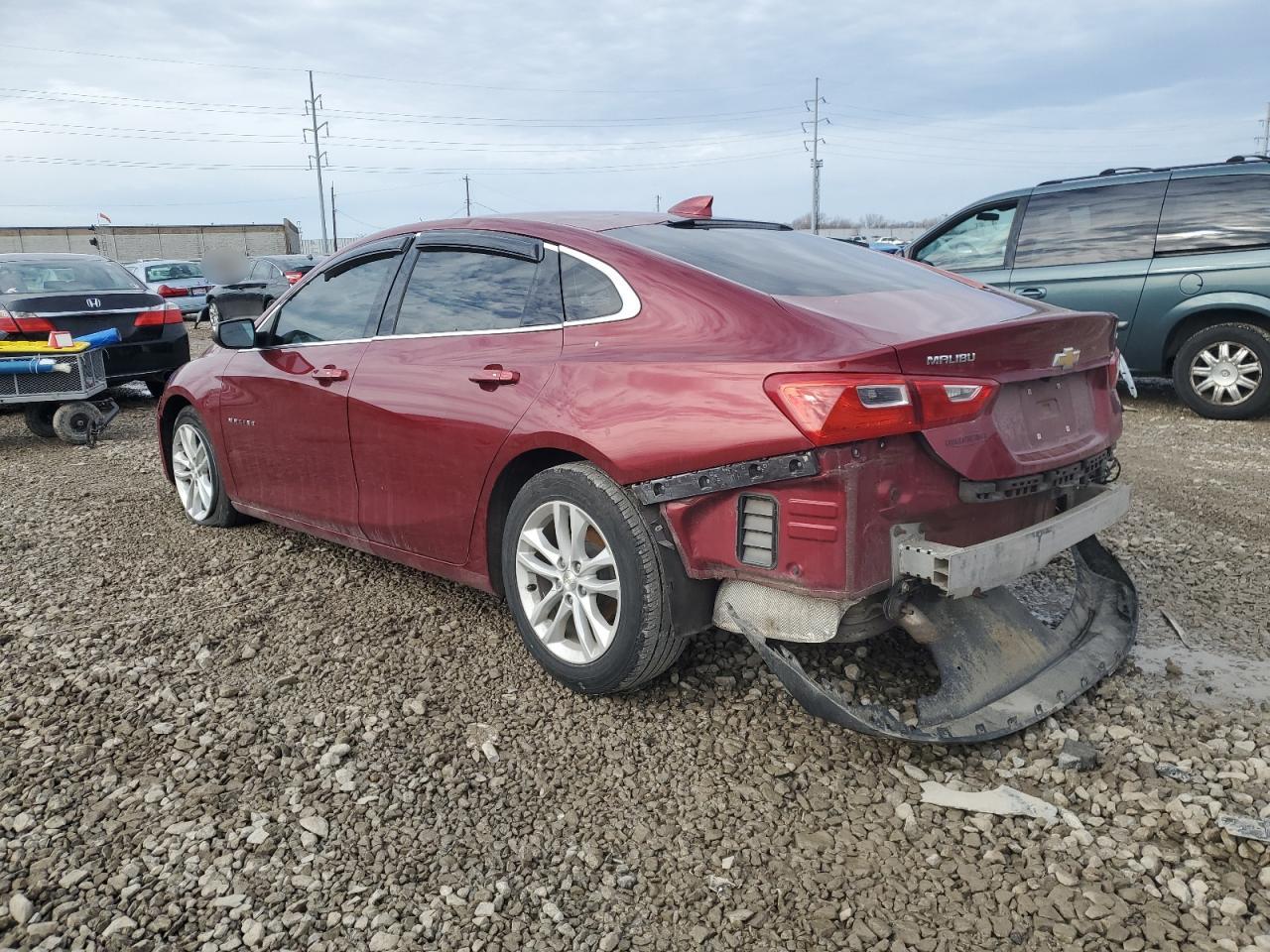 2017 Chevrolet Malibu VIN 1G1ZE5ST9HF238993 Copart auction photo, rear end damage thumbnail 2