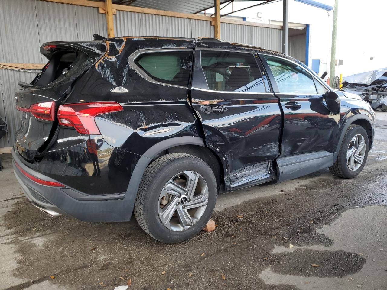 2021 Hyundai Santa Fe VIN 5NMS14AJ9MH311212 Copart auction photo, rollover damage thumbnail 3