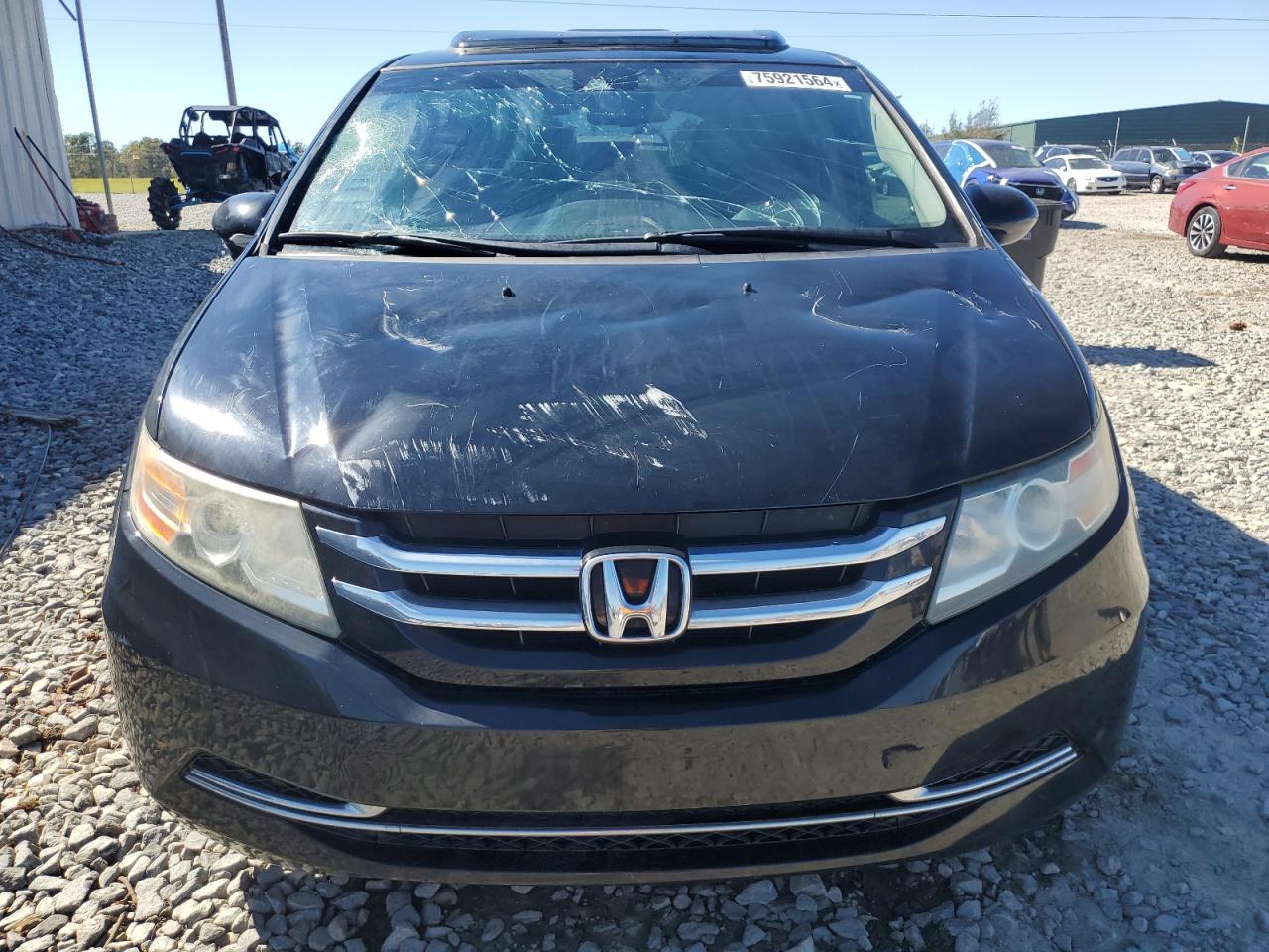 2016 Honda Odyssey VIN 5FNRL5H64GB098563 Copart auction photo, front end damage thumbnail 5