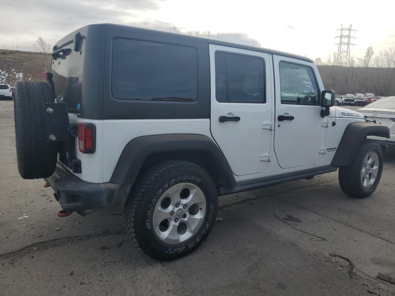 2015 Jeep Wrangler VIN 1C4BJWFG1FL587555 Copart auction photo, rear end damage thumbnail 3