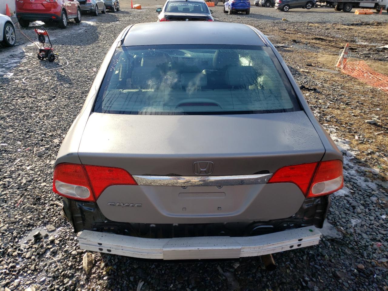 2010 Honda Civic VIN 2HGFA1F99AH507237 Copart auction photo, rear end / side damage thumbnail 6