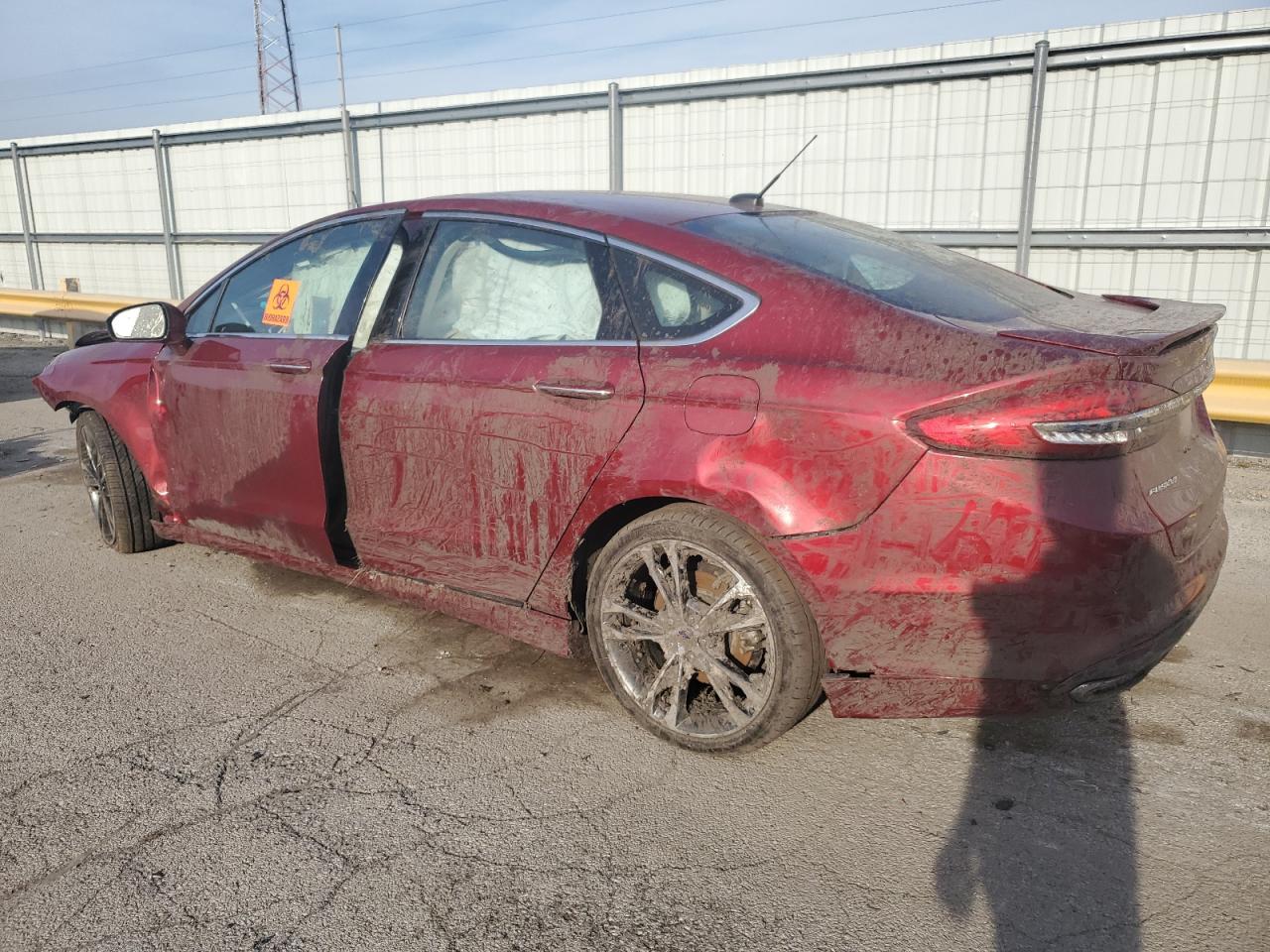 2017 Ford Fusion VIN 3FA6P0K94HR185690 Copart auction photo, front end damage thumbnail 2