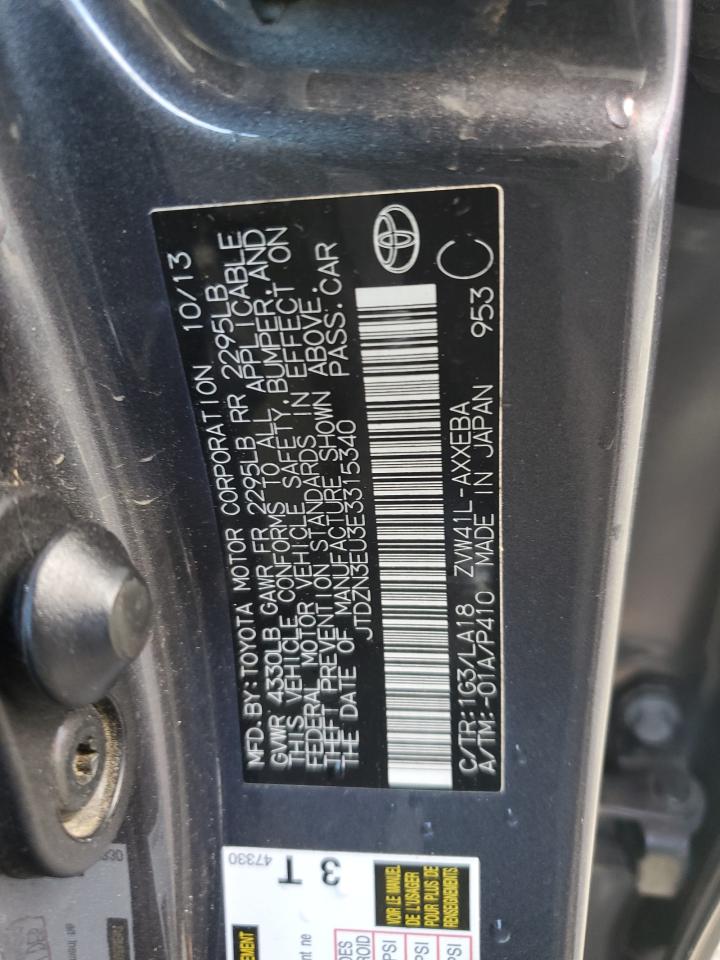 2014 Toyota Prius VIN JTDZN3EU3E3315340 Copart auction photo, front end damage thumbnail 13