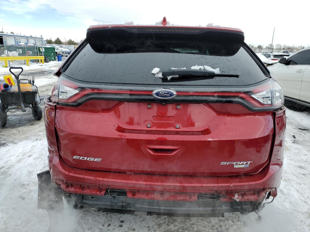 2017 Ford Edge VIN 2FMPK4AP9HBB14094 Copart auction photo, all over damage thumbnail 6