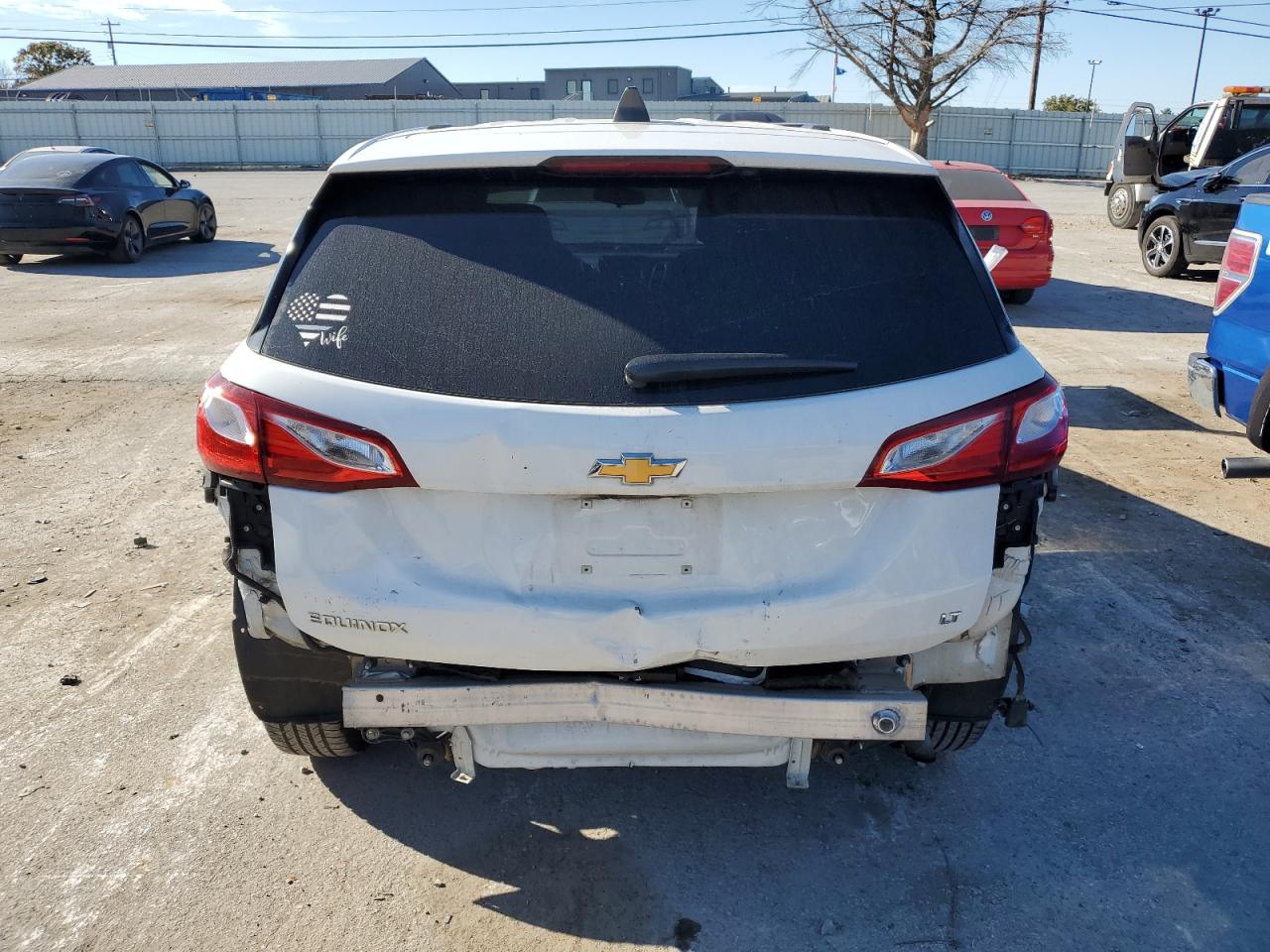 2018 Chevrolet Equinox VIN 3GNAXJEV5JS635985 Copart auction photo, rear end damage thumbnail 6