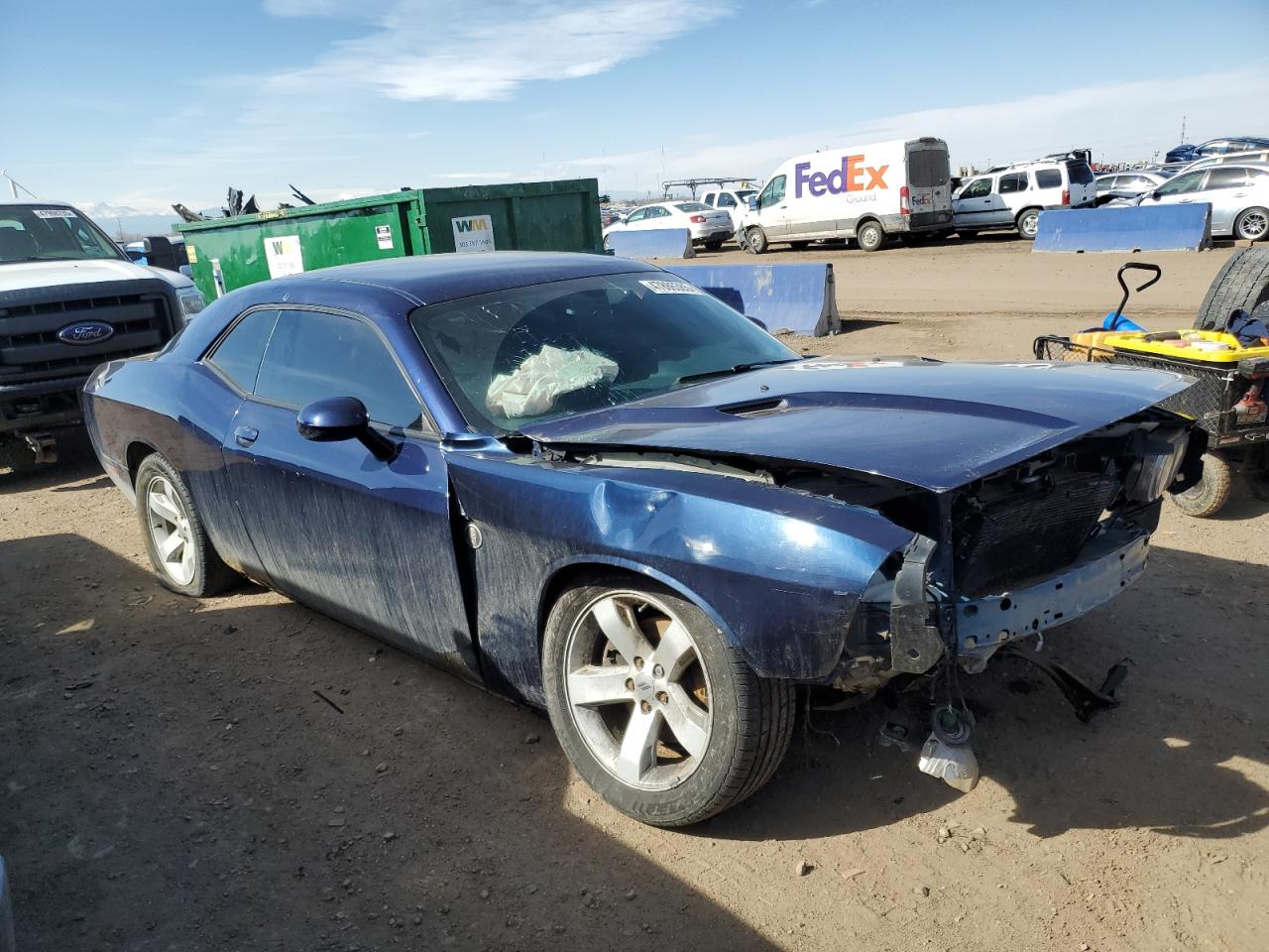 2013 Dodge Challenger VIN 2C3CDYAG0DH724420 Copart auction photo, front end / all over damage thumbnail 4