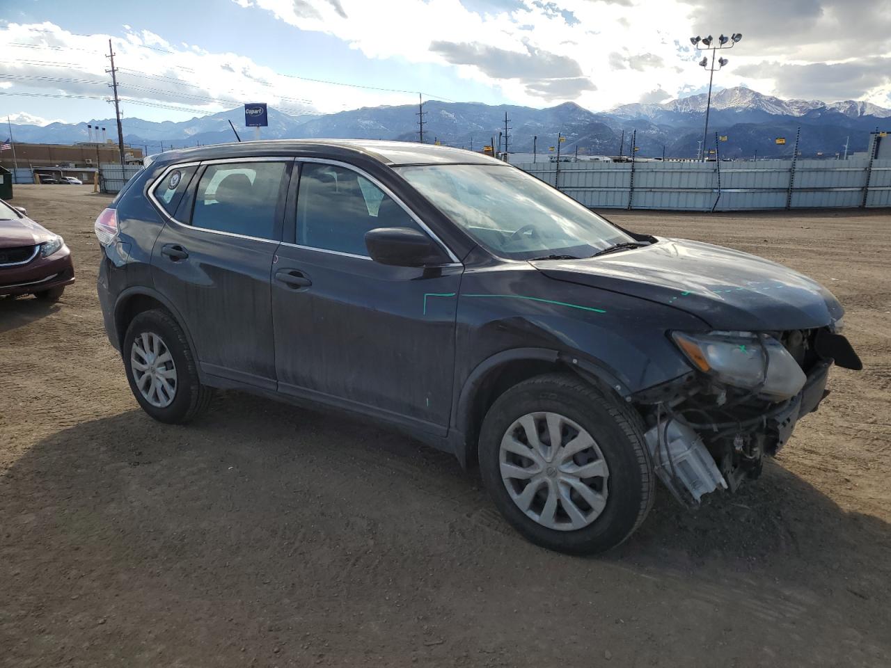 2016 Nissan Rogue VIN 5N1AT2MV6GC925349 Copart auction photo, front end / rear end damage thumbnail 4