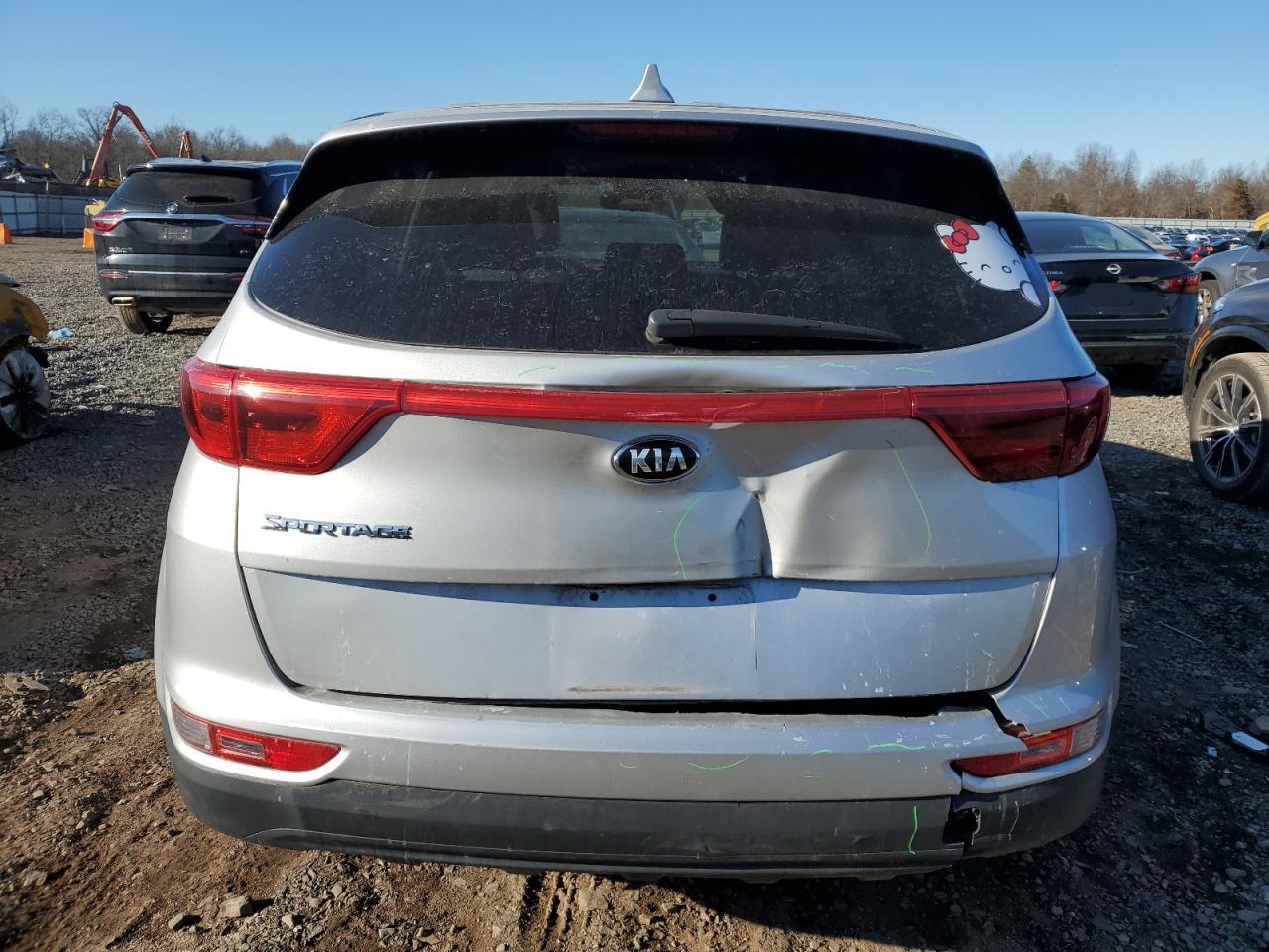 2017 KIA Sportage VIN KNDPMCAC9H7037077 Copart auction photo, rear end damage thumbnail 6