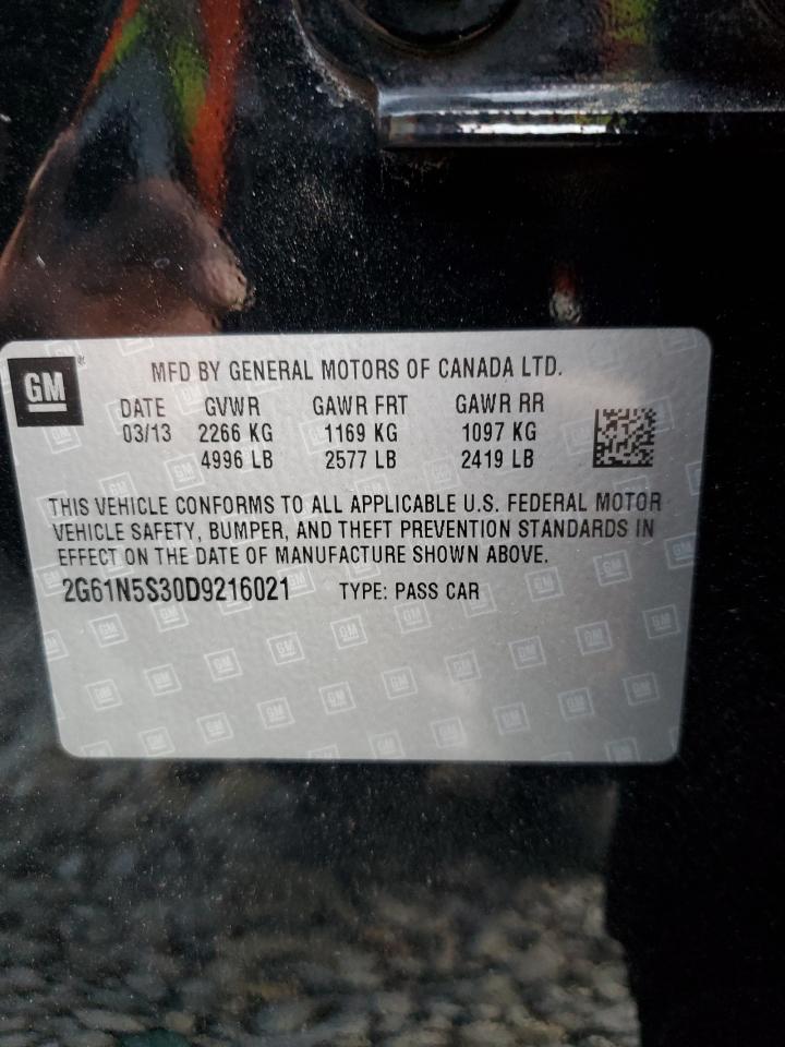 2013 Cadillac XTS VIN 2G61N5S30D9216021 Copart auction photo, vandalism damage thumbnail 12