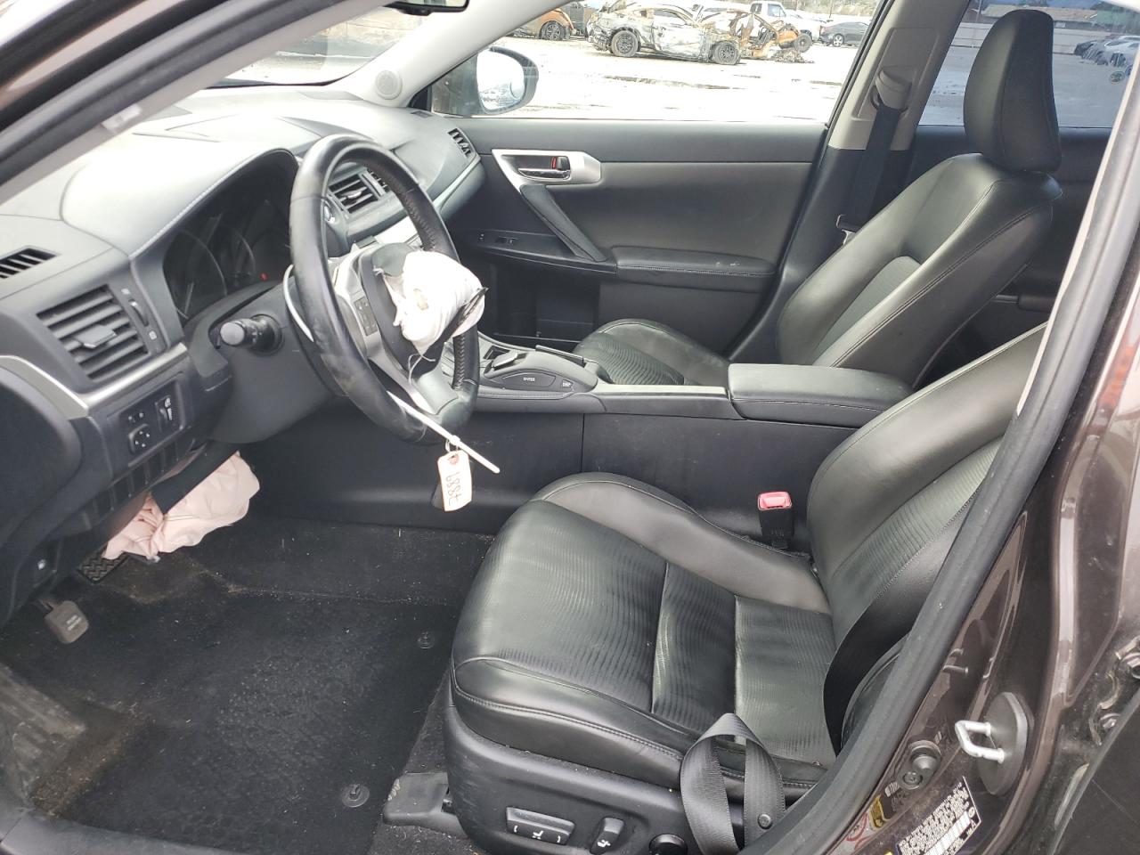 2012 Lexus CT VIN JTHKD5BH4C2083713 Copart auction photo, front end damage thumbnail 7