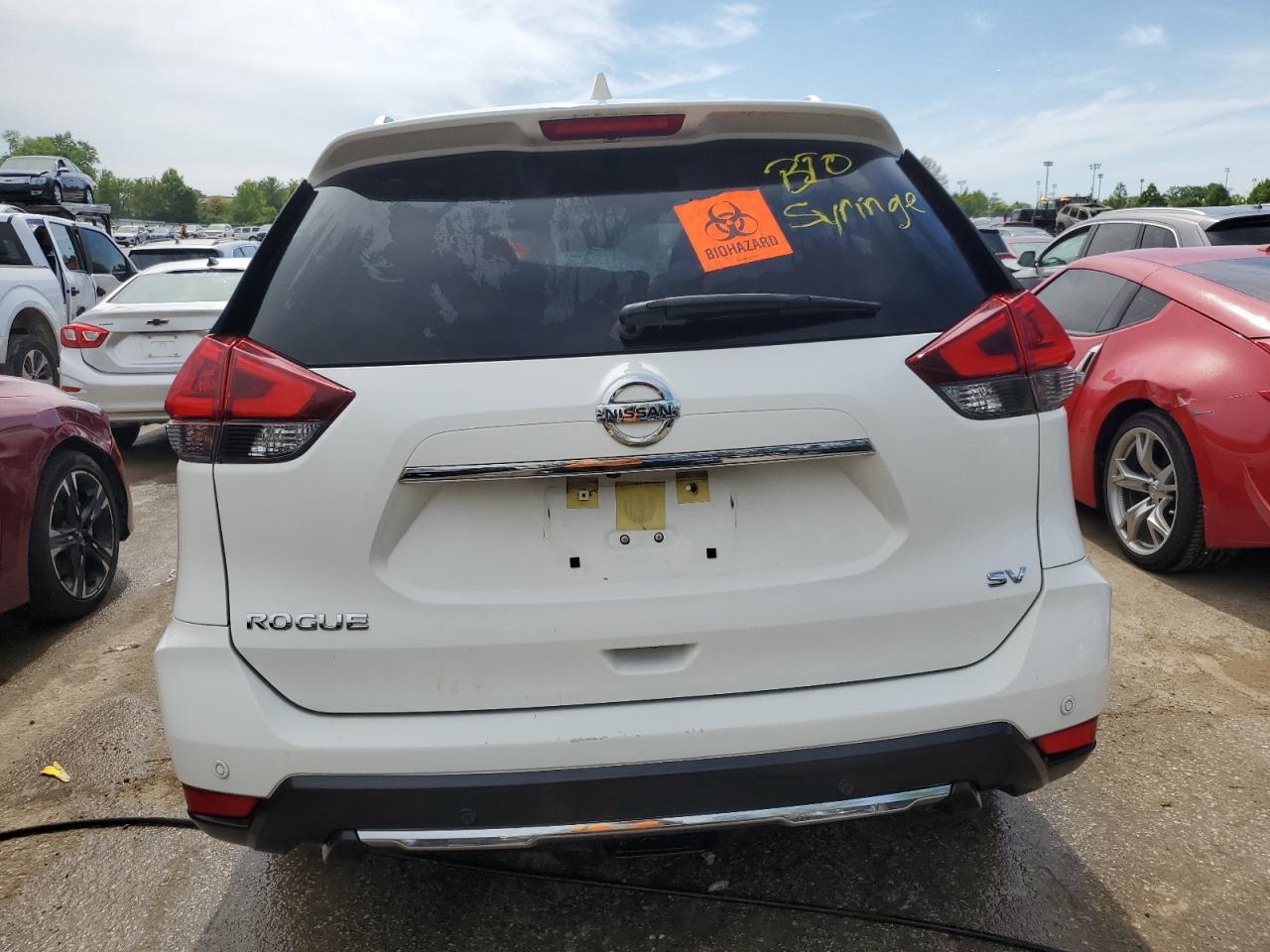 2019 Nissan Rogue VIN JN8AT2MT3KW261672 Copart auction photo, biohazard/chemical / side damage thumbnail 6