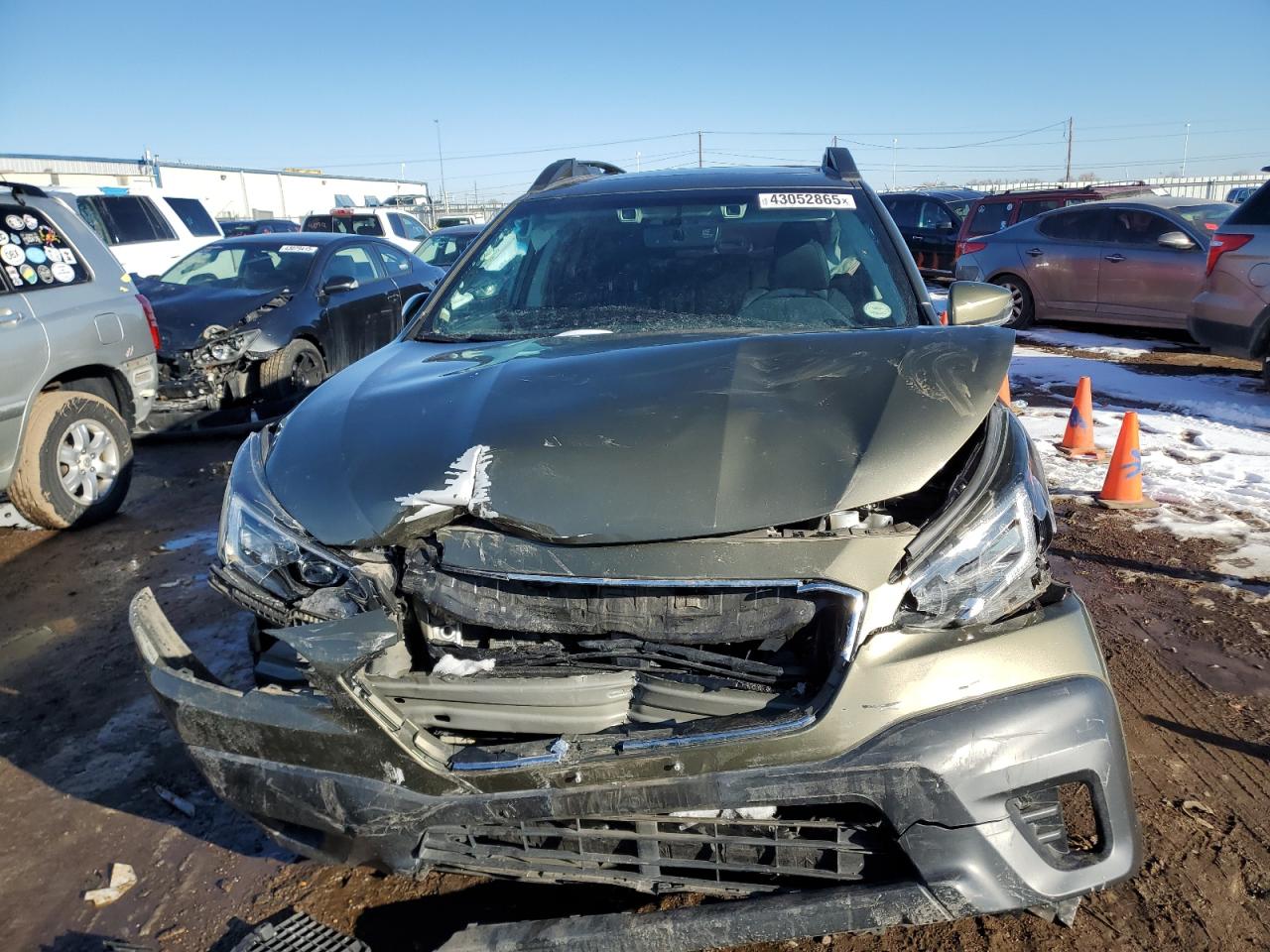 2021 Subaru Outback VIN 4S4BTAFC8M3225211 Copart auction photo, front end damage thumbnail 5