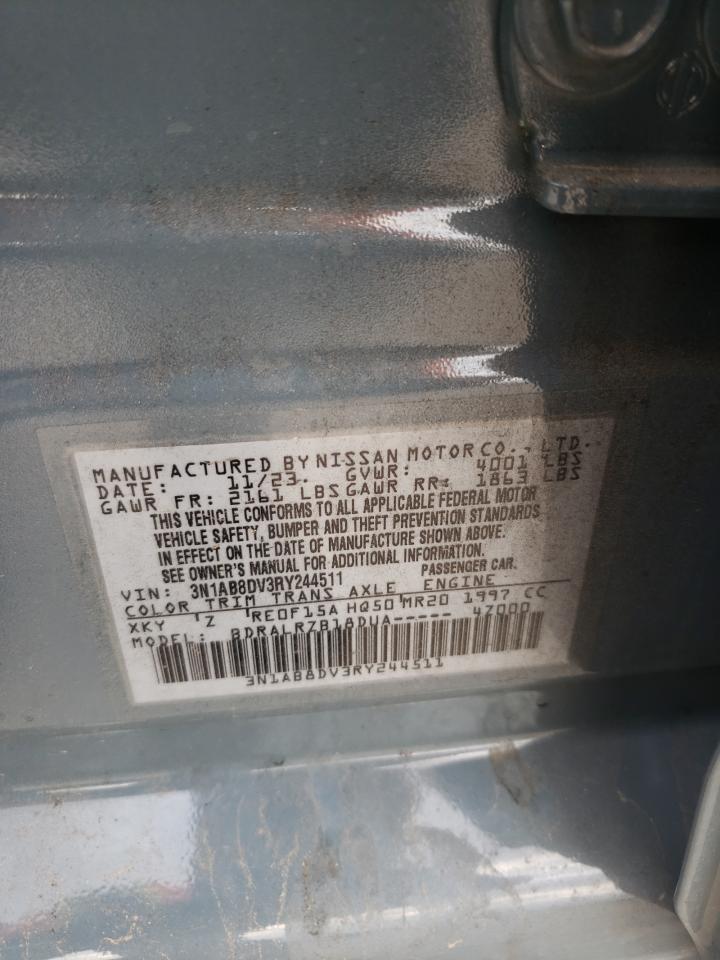 2024 Nissan Sentra VIN 3N1AB8DV3RY244511 Copart auction photo, side / front end damage thumbnail 12