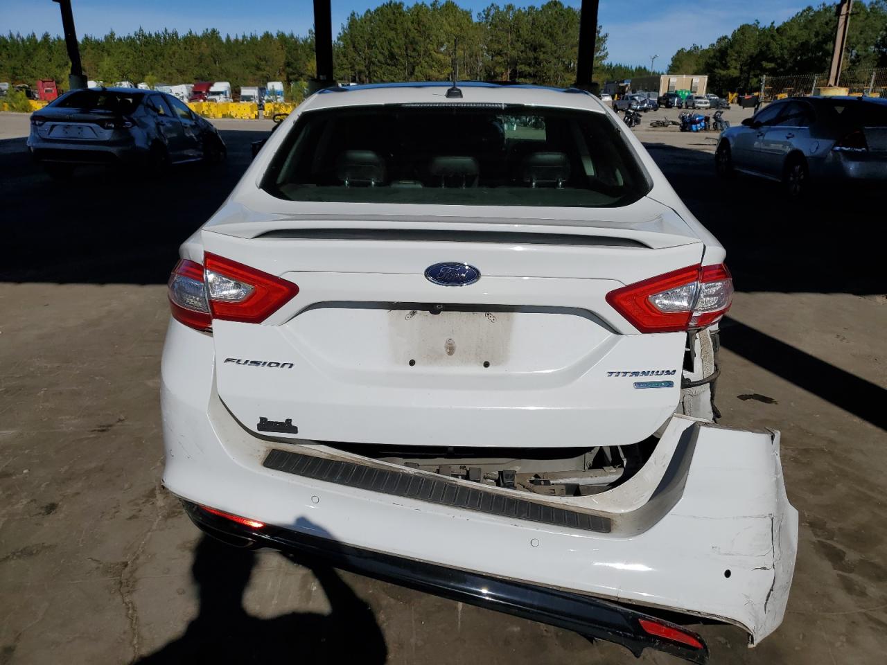 2015 Ford Fusion VIN 3FA6P0K96FR157225 Copart auction photo, rear end damage thumbnail 6