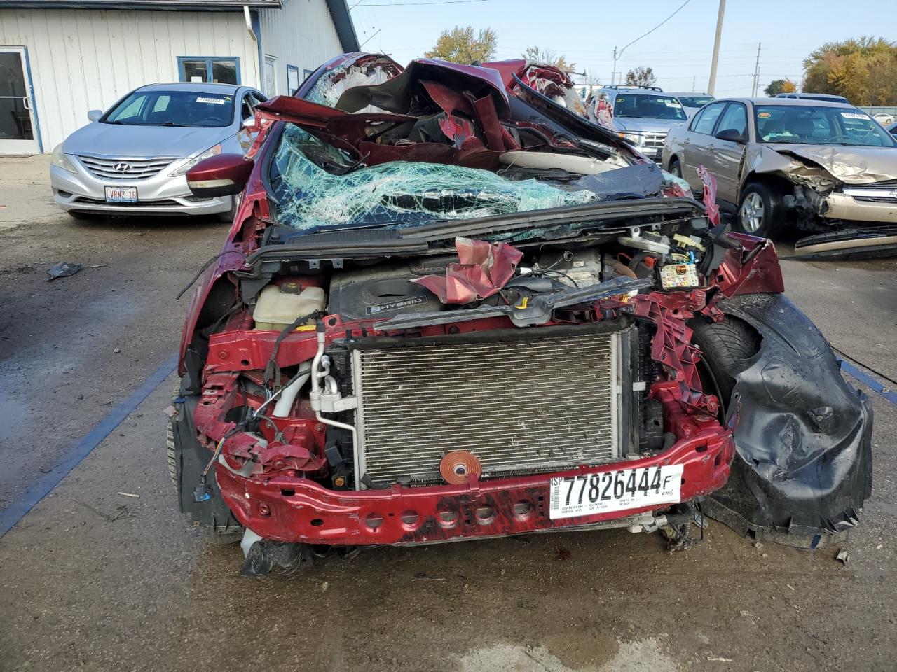 2014 Ford C-MAX VIN 1FADP5BUXEL504612 Copart auction photo, all over damage thumbnail 5