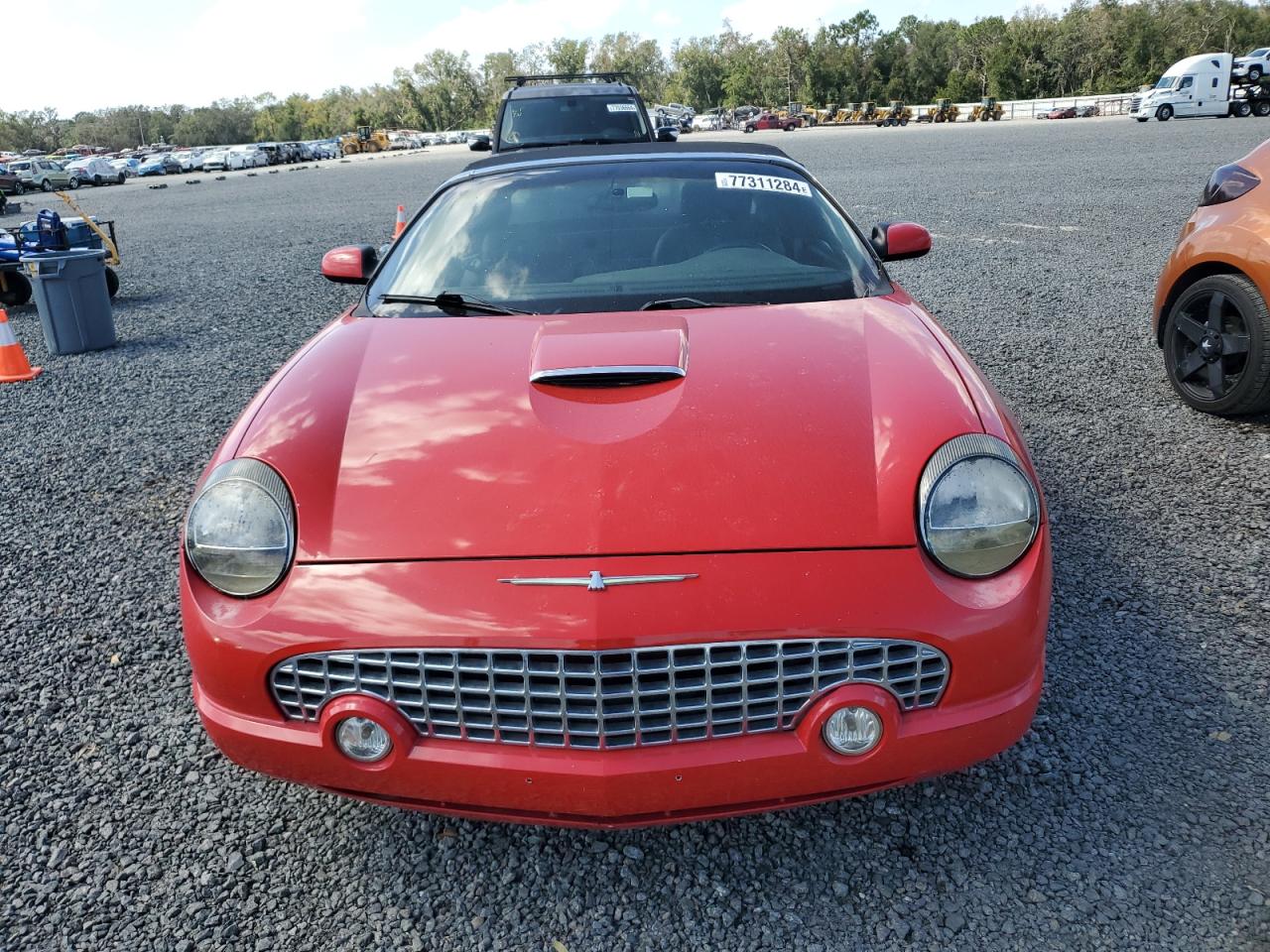 2002 Ford Thunderbird VIN 1FAHP60A02Y121695 Copart auction photo, water/flood damage thumbnail 5