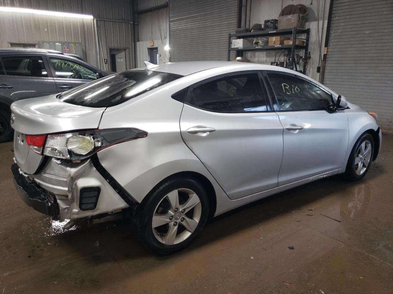 2012 Hyundai Elantra VIN KMHDH4AE9CU353874 Copart auction photo, all over damage thumbnail 3