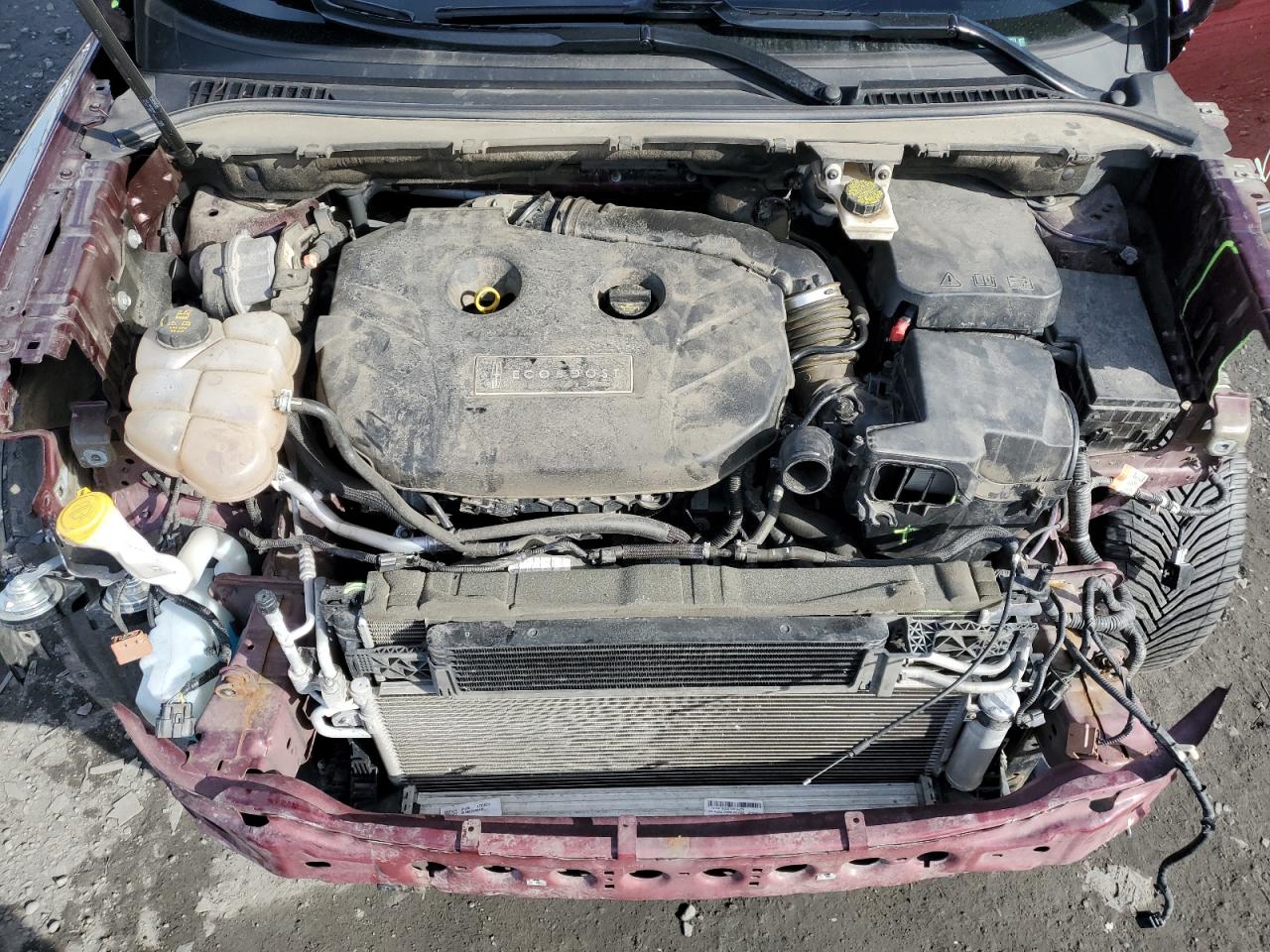 2016 Lincoln MKC VIN 5LMTJ3DH4GUJ00271 Copart auction photo, front end / side damage thumbnail 12