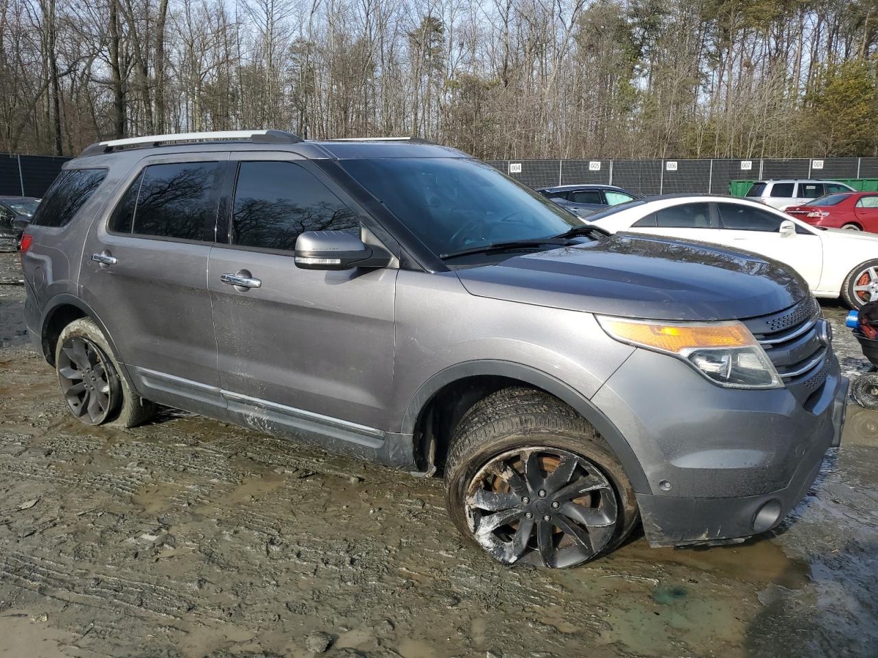2014 Ford Explorer VIN 1FM5K8F8XEGB87589 Copart auction photo, undercarriage damage thumbnail 4