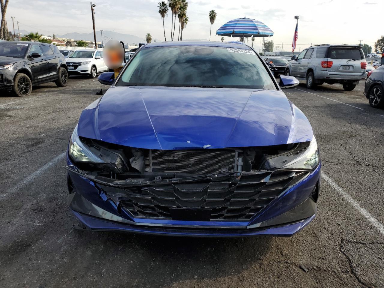 2023 Hyundai Elantra VIN KMHLN4AJ7PU066069 Copart auction photo, front end / minor dent/scratches damage thumbnail 5