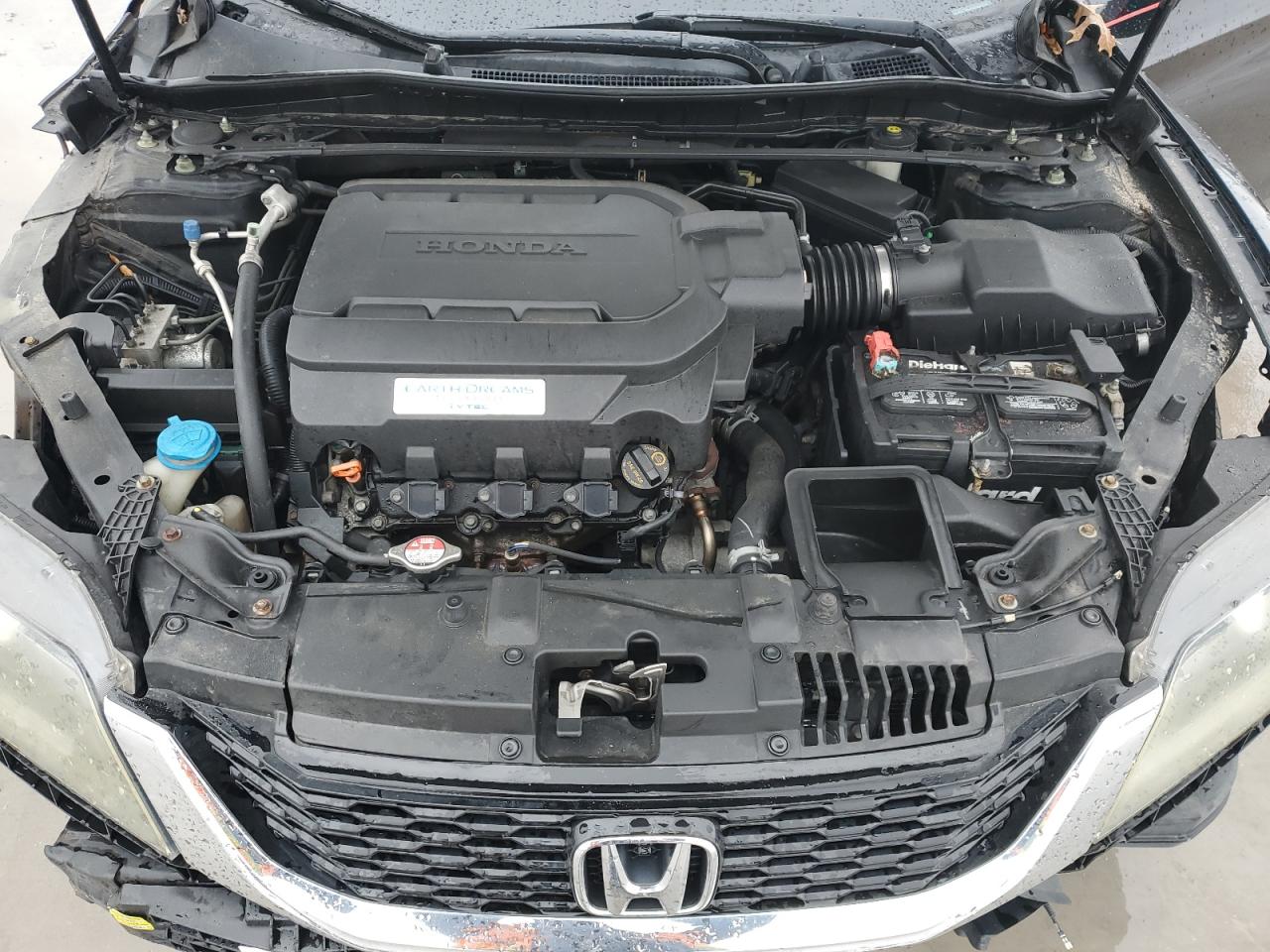 2013 Honda Accord VIN 1HGCT2B85DA011340 Copart auction photo, front end / hail damage thumbnail 11