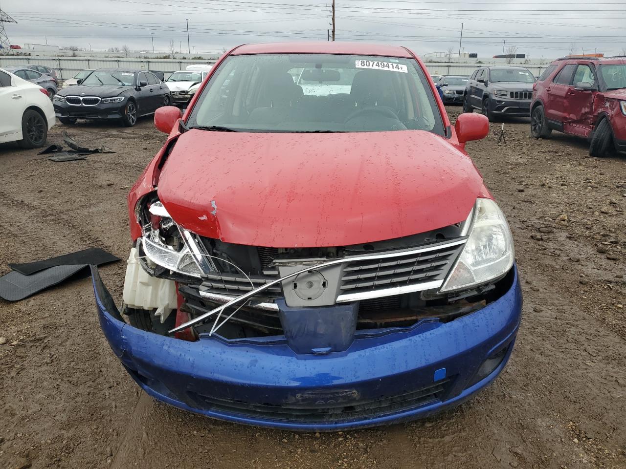 2007 Nissan Versa VIN 3N1BC13EX7L423083 Copart auction photo, front end / rear end damage thumbnail 5