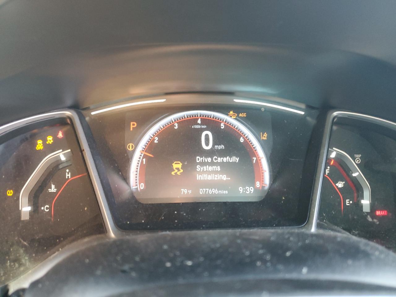 2019 Honda Civic VIN 2HGFC2F84KH505050 Copart auction photo, front end / side damage thumbnail 9